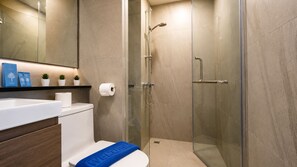 Apartment, Balcony, City View | Bathroom - Stellar Space Suite in Elegant Bang Tao (Choeng Thale)