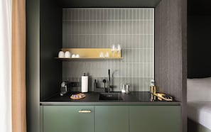 Suite With Terrace | Private kitchen | Espresso maker, electric kettle