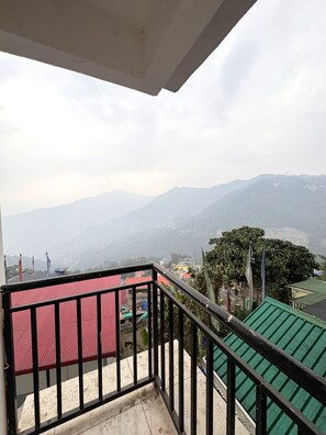 Premium Double Room, Balcony, Mountain View | View from room - Swastik Inn beside swastik medical store (Gangtok)
