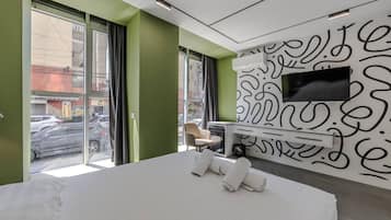 1 chambre, bureau, Wi-Fi, draps fournis