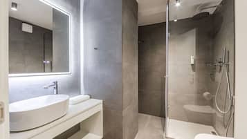 Hair dryer, towels