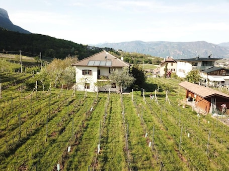 Property grounds. Apartment 'Weingut Hochleiten Latemar' with Mountain View, Balcony and Wi-Fi