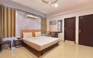Blackout curtains, soundproofing, iron/ironing board