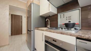 Fridge, oven, stovetop, dishwasher