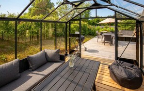 Outdoor dining - 3 bedroom amazing home in Ebeltoft (Ebeltoft)