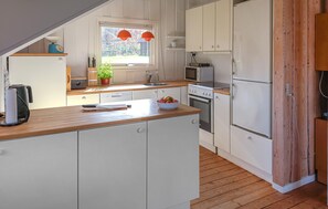 Fridge, microwave, oven, stovetop - 3 bedroom amazing home in Ebeltoft (Ebeltoft)