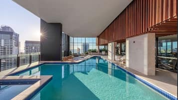 Indoor pool, outdoor pool