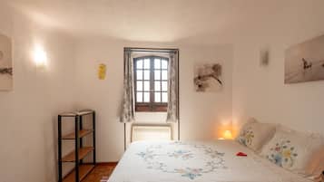 1 slaapkamer, een strijkplank/strijkijzer, wifi, beddengoed