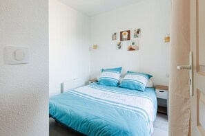 1 makuuhuone, vuodevaatteet