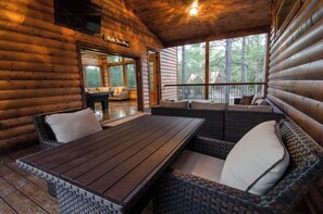 Fireplace - 4BR Cabin Retreat with Hot Tub and Game Room (Broken Bow)
