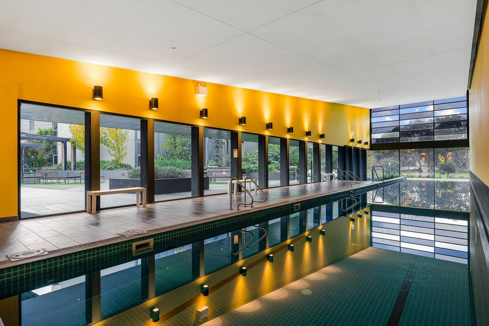 A heated pool