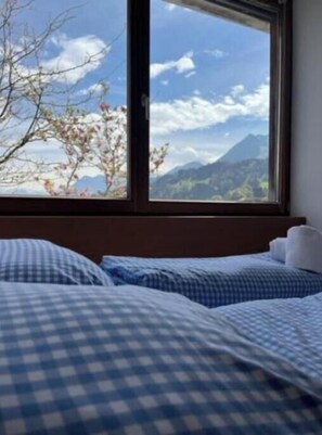 3 bedrooms, iron/ironing board, WiFi, bed sheets - Villa Noomi - Elegant design villa with mountain views, garden & fireplace in Frastanz (Frastanz)