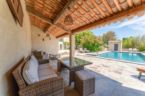 Chambre d’hôtes « Le Clapier » avec piscine partagée, Wi-Fi et climatisation