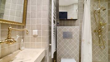 Shower, hair dryer