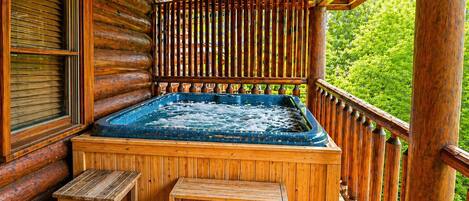 Bain à remous extérieur