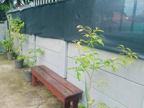 Casa, 1 quarto, varanda, vista para a piscina | Área da propriedade