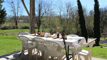 Opções para refeição ao ar livre