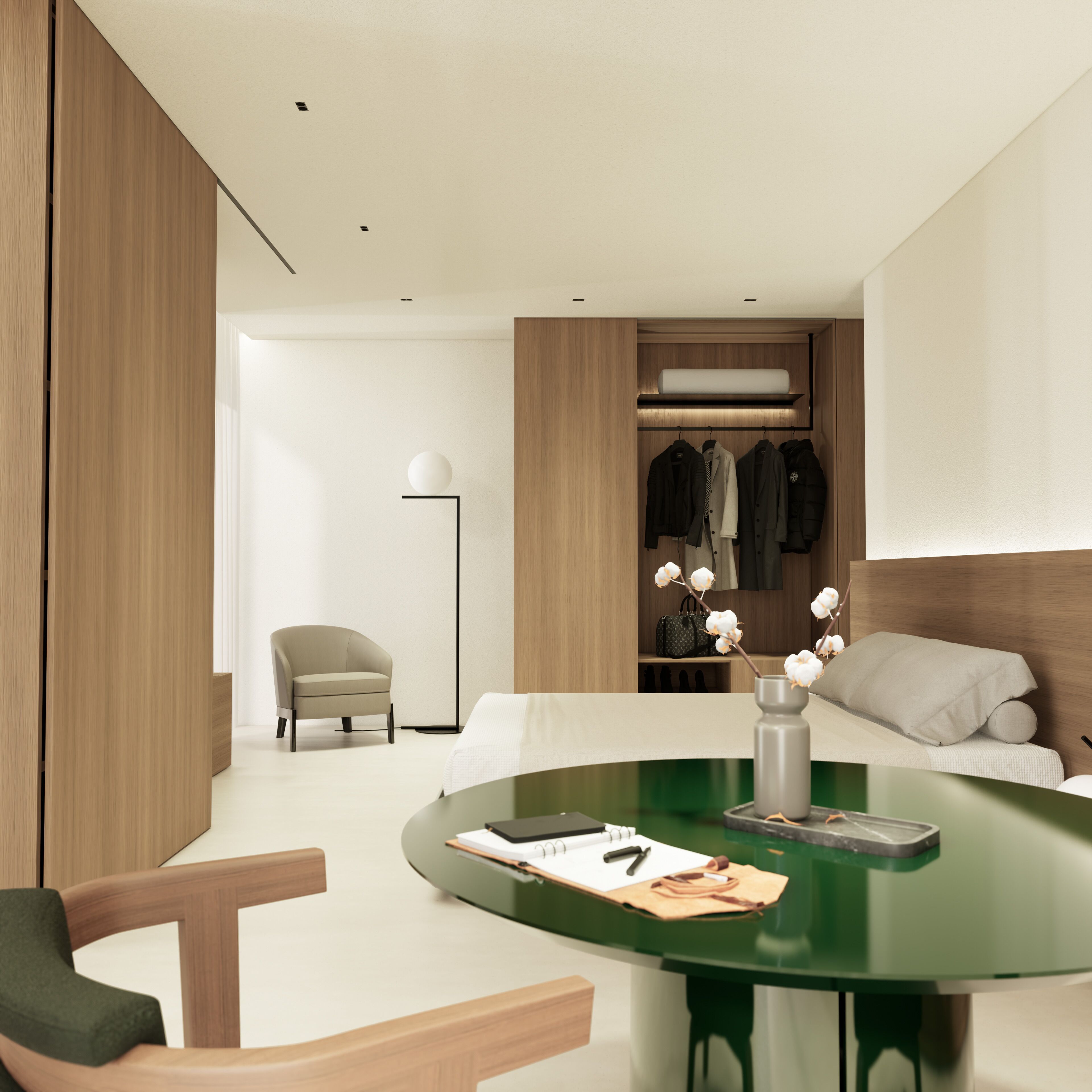 Suíte superluxo, vista para o parque