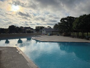 Outdoor pool - Golf, Pickleball and Tennis in a spacious 4 bedroom, 4 Bath home (Kerrville)