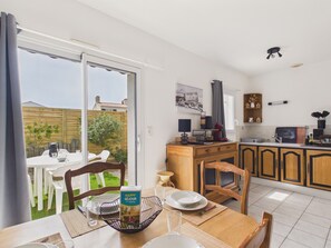 Dining - Pleasant house with terrace 500 m from the sea - 4p (Saint-Hilaire-de-Riez)
