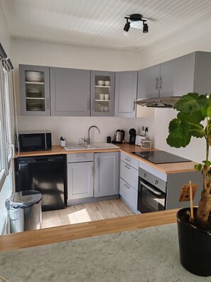 Fridge, microwave, oven, dishwasher - St Cyprien, beautiful apartment in the heart of the village, air conditioning and Wi-Fi (Saint-Cyprien)