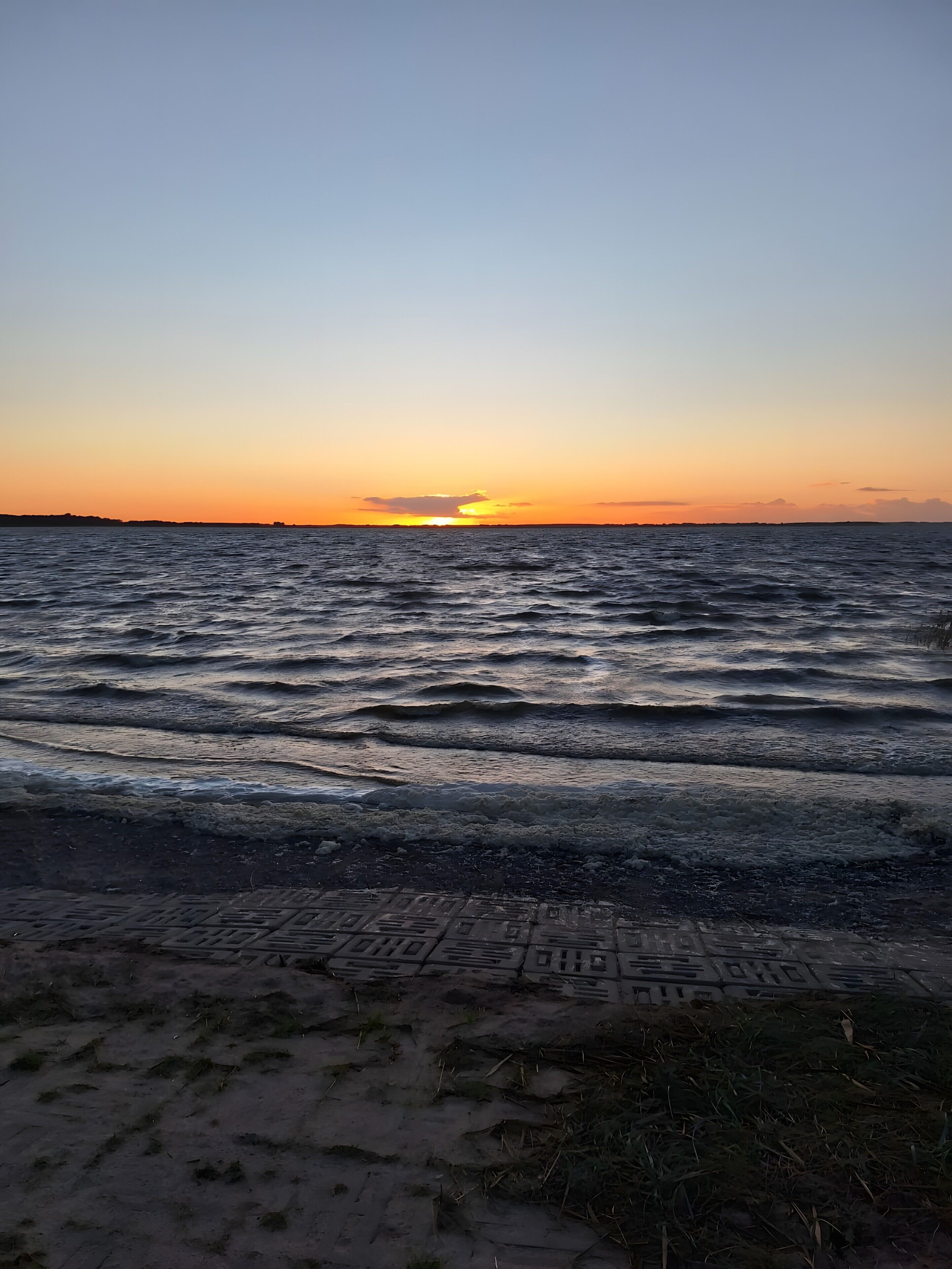 Vlak bij het strand