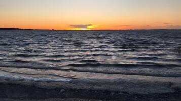 Vlak bij het strand