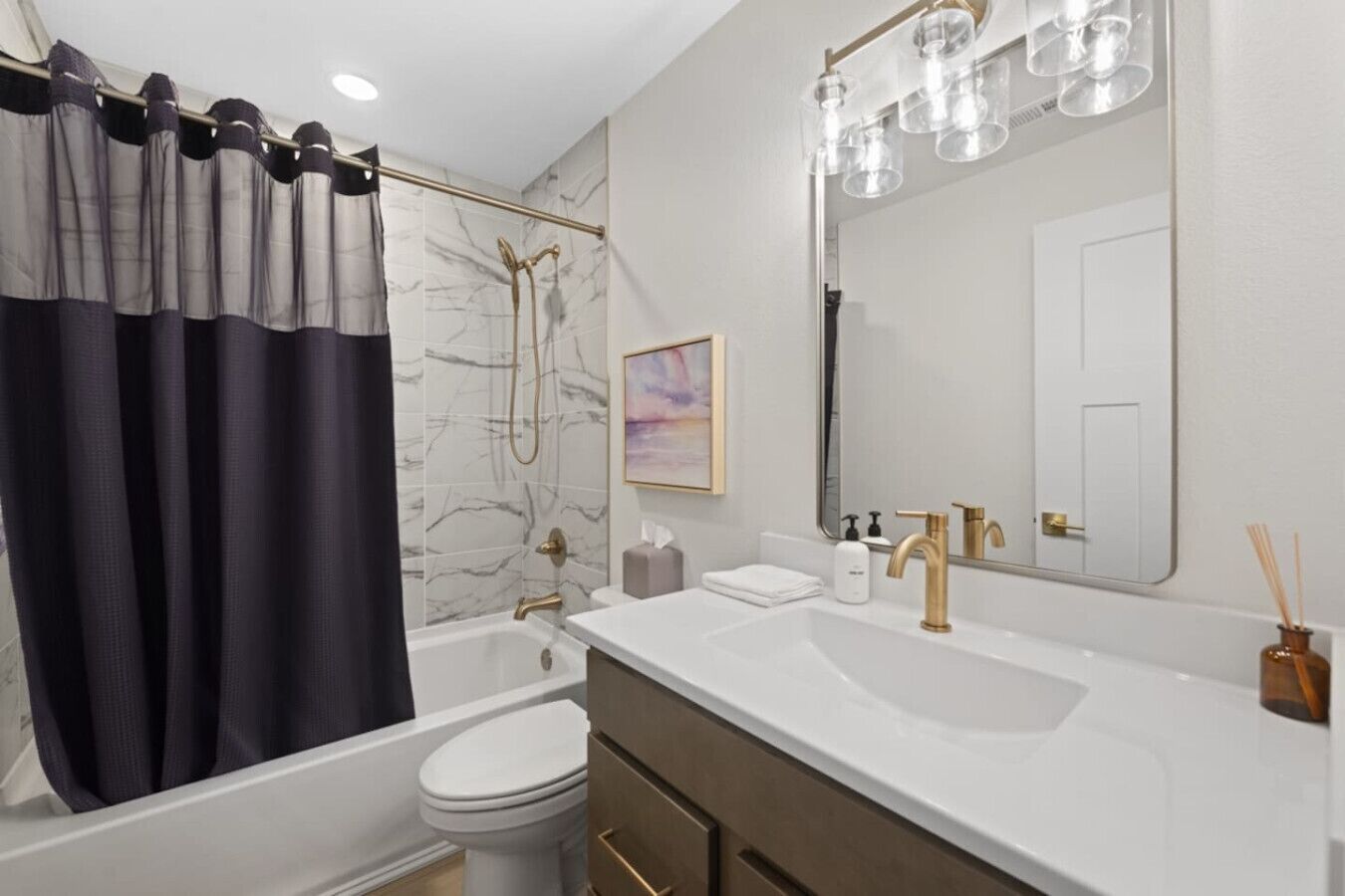 Hair dryer, towels