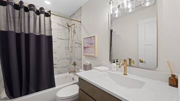 Hair dryer, towels