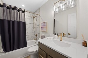 Hair dryer, towels