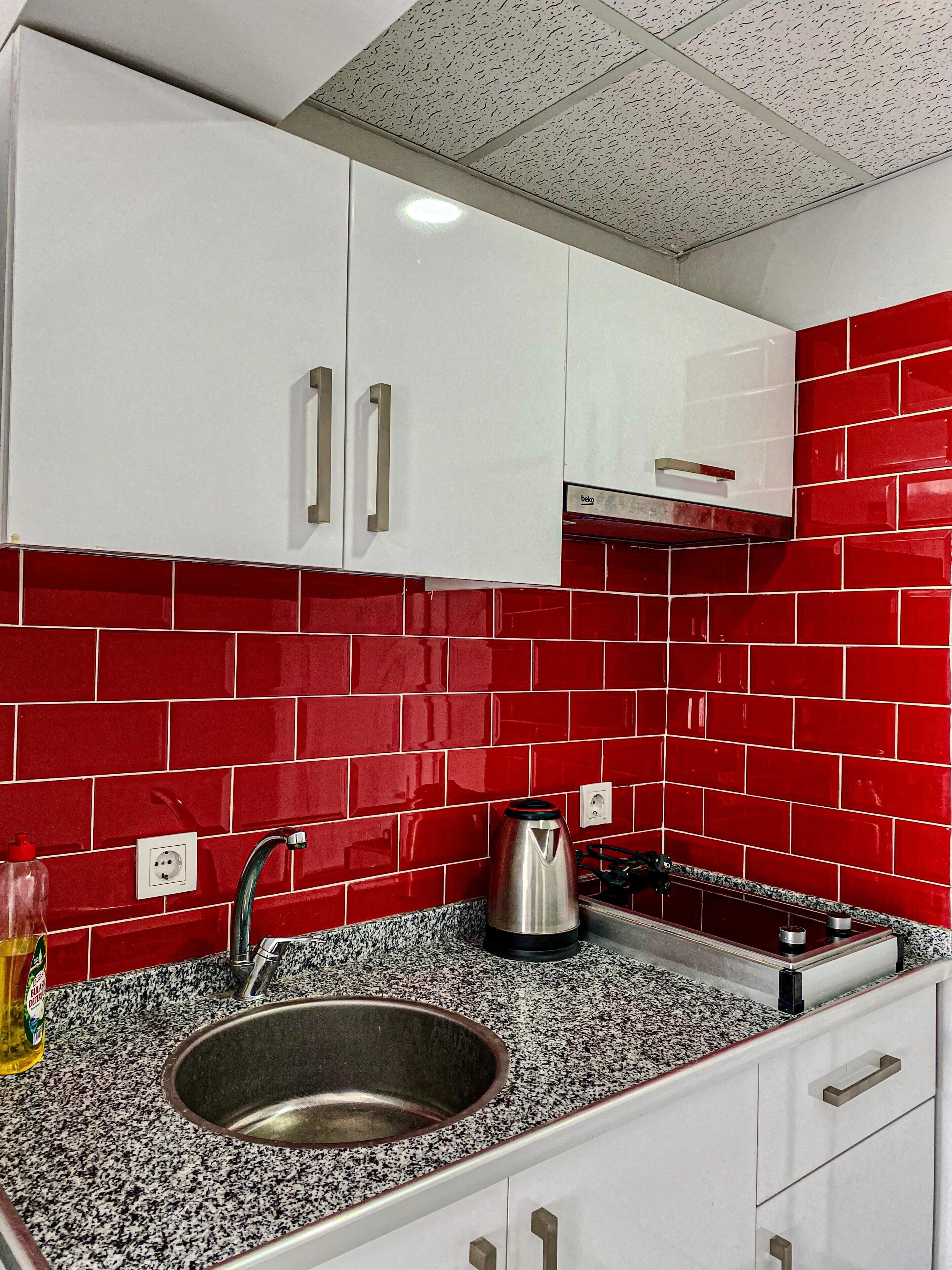 Studio, vue mer | Cuisine privée | Réfrigérateur, plaque de cuisson