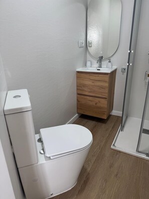 Shower, hair dryer, soap - Spacious apartment Mar de Ria (Ribeira)