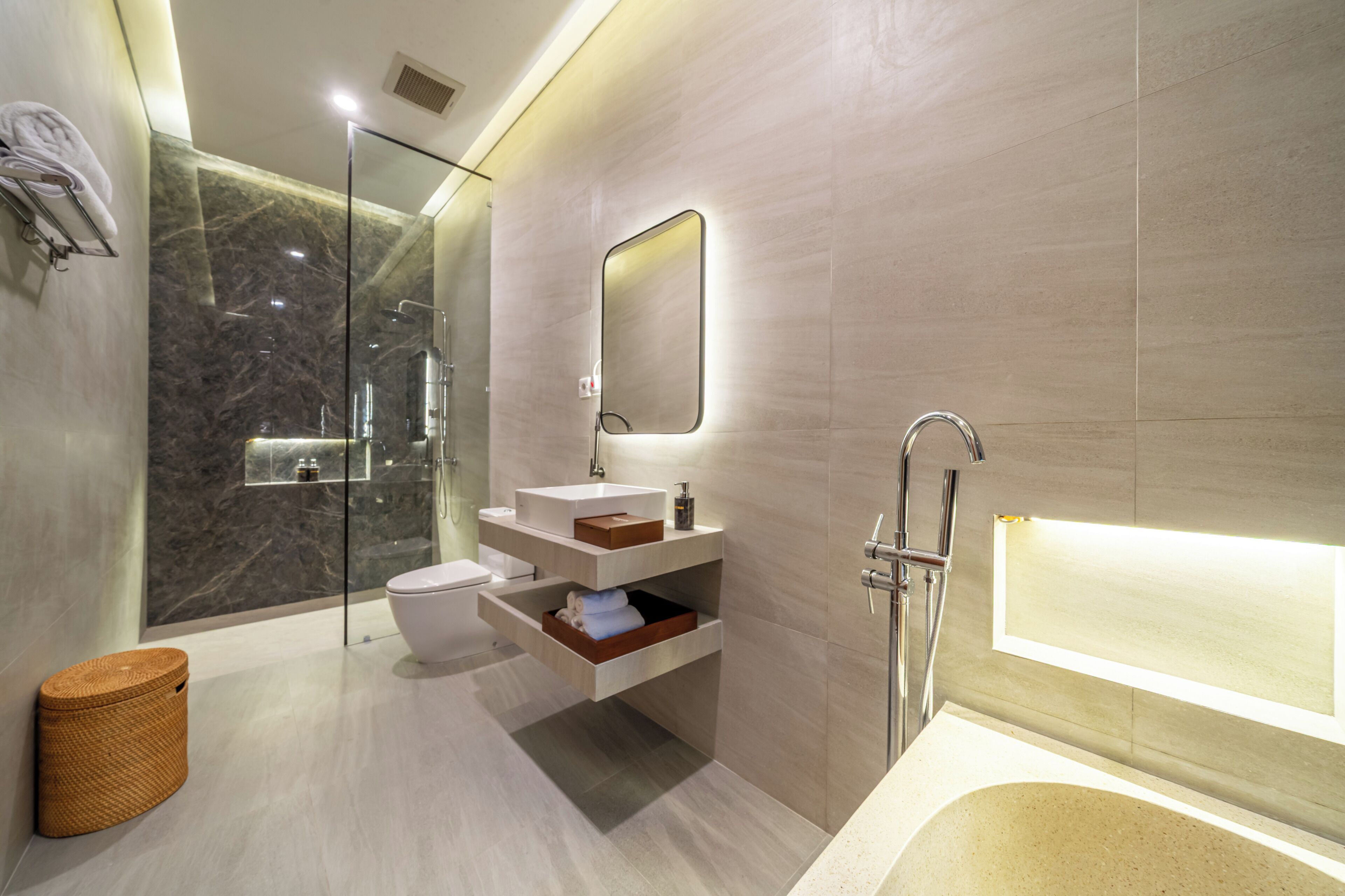 Villa, 1 Bedroom, Private Pool | Bathroom | Shower, free toiletries, hair dryer, towels
