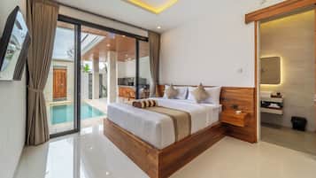 Villa, 1 Bedroom, Private Pool | In-room safe, desk, laptop workspace, free WiFi