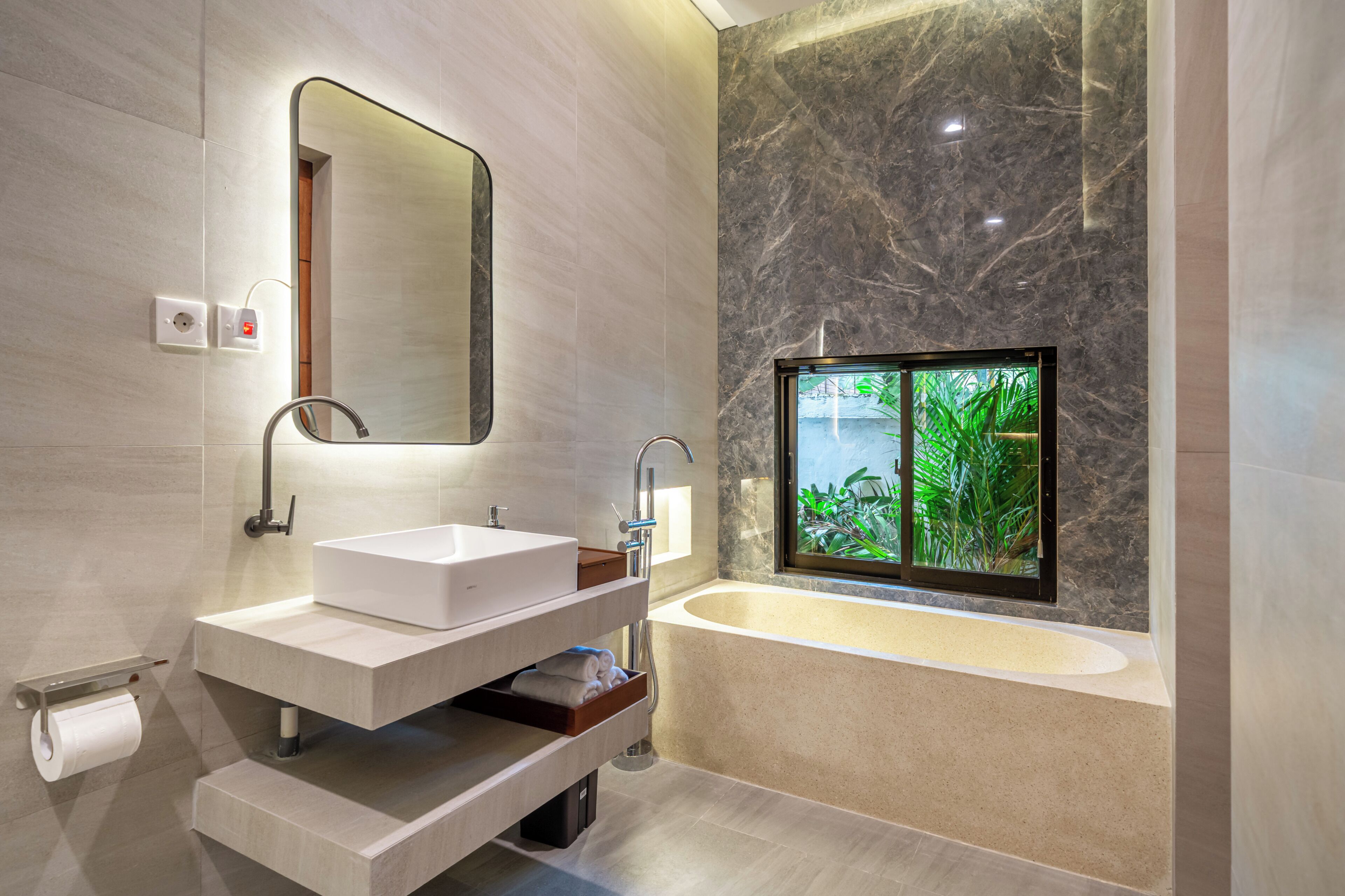 Villa, 1 Schlafzimmer, eigener Pool | Badezimmer