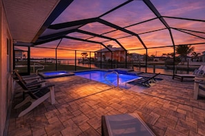 A heated pool