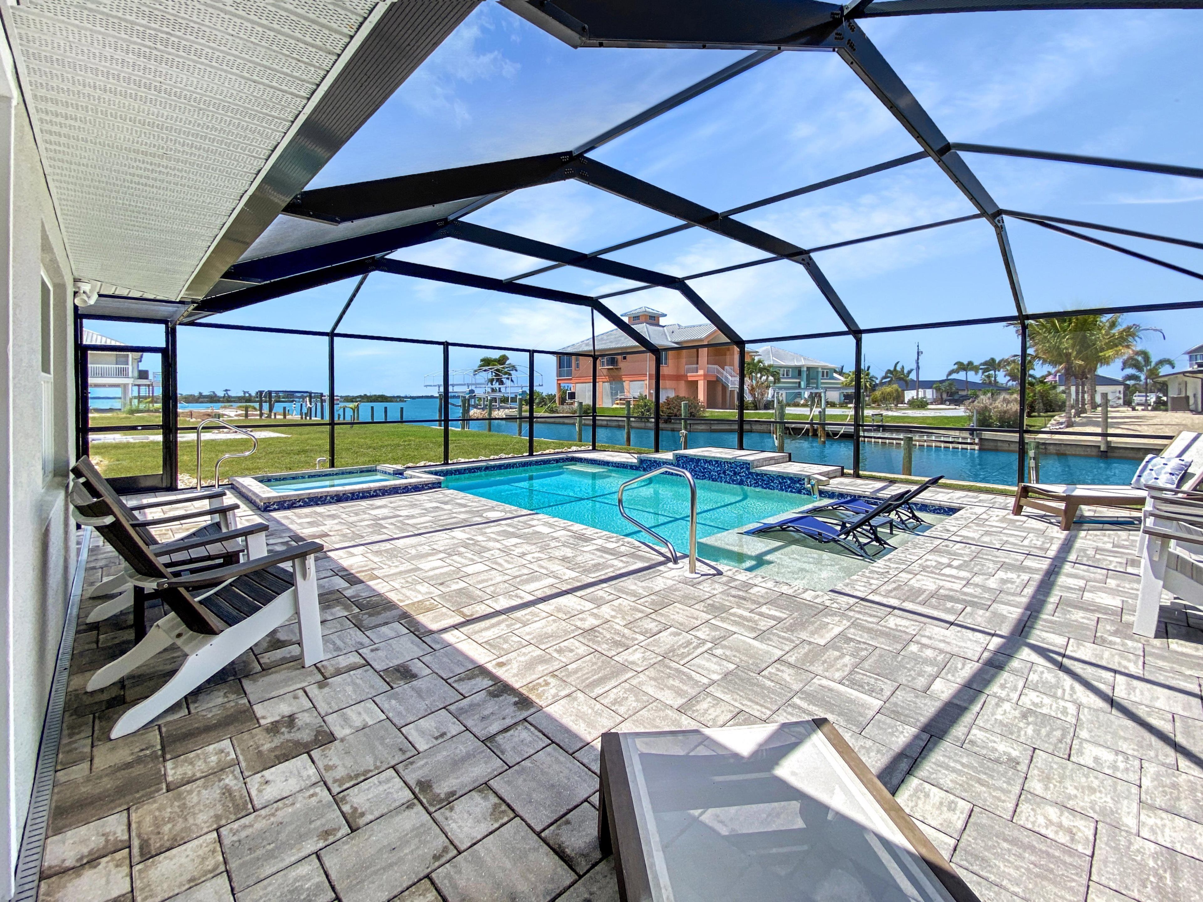 A heated pool