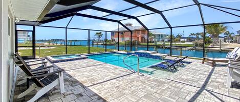 A heated pool