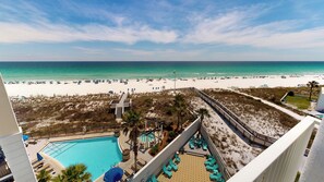 Indoor pool, a heated pool - Completely Updated Seacrest 601A Studio with Beach Service for 2 (Fort Walton Beach)