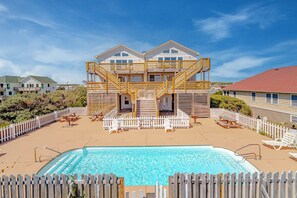 Pool - JL #305 - Time Out I - Oceanfront Duplex - Pool (Kill Devil Hills)