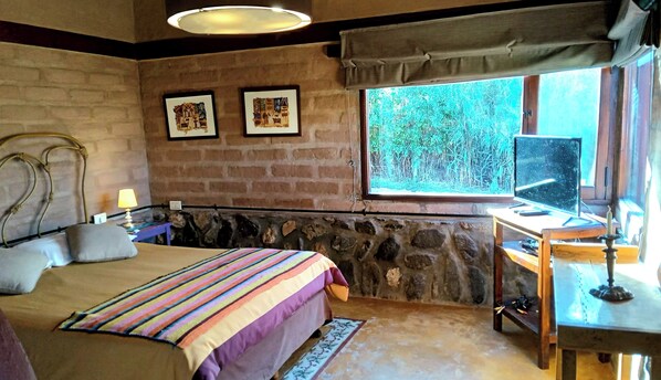 Cabaña estándar, patio, vista al valle