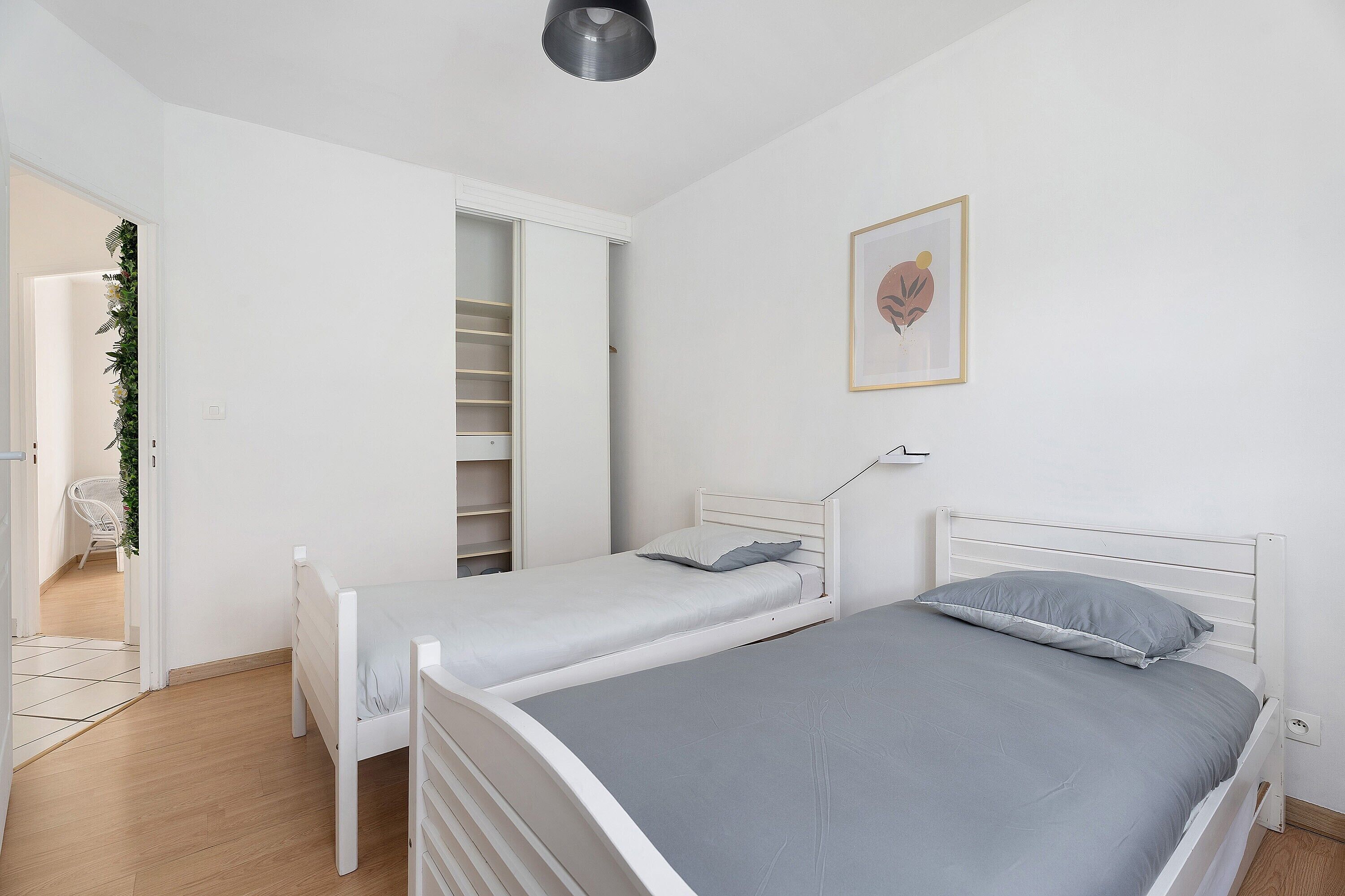 2 chambres, draps fournis