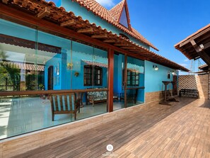 Casa premium, acesso à piscina, vista para a montanha | Terraço/pátio