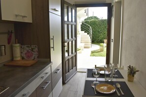 Apartment, 1 Bedroom, Patio, Garden View | Dining room - Charming Vacation Home With Garden (Umag)