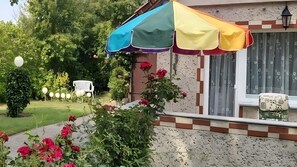 Terrace/patio - Haus Schöne in Lebbin for 6 Guests (49 m²) (Groß Teetzleben)