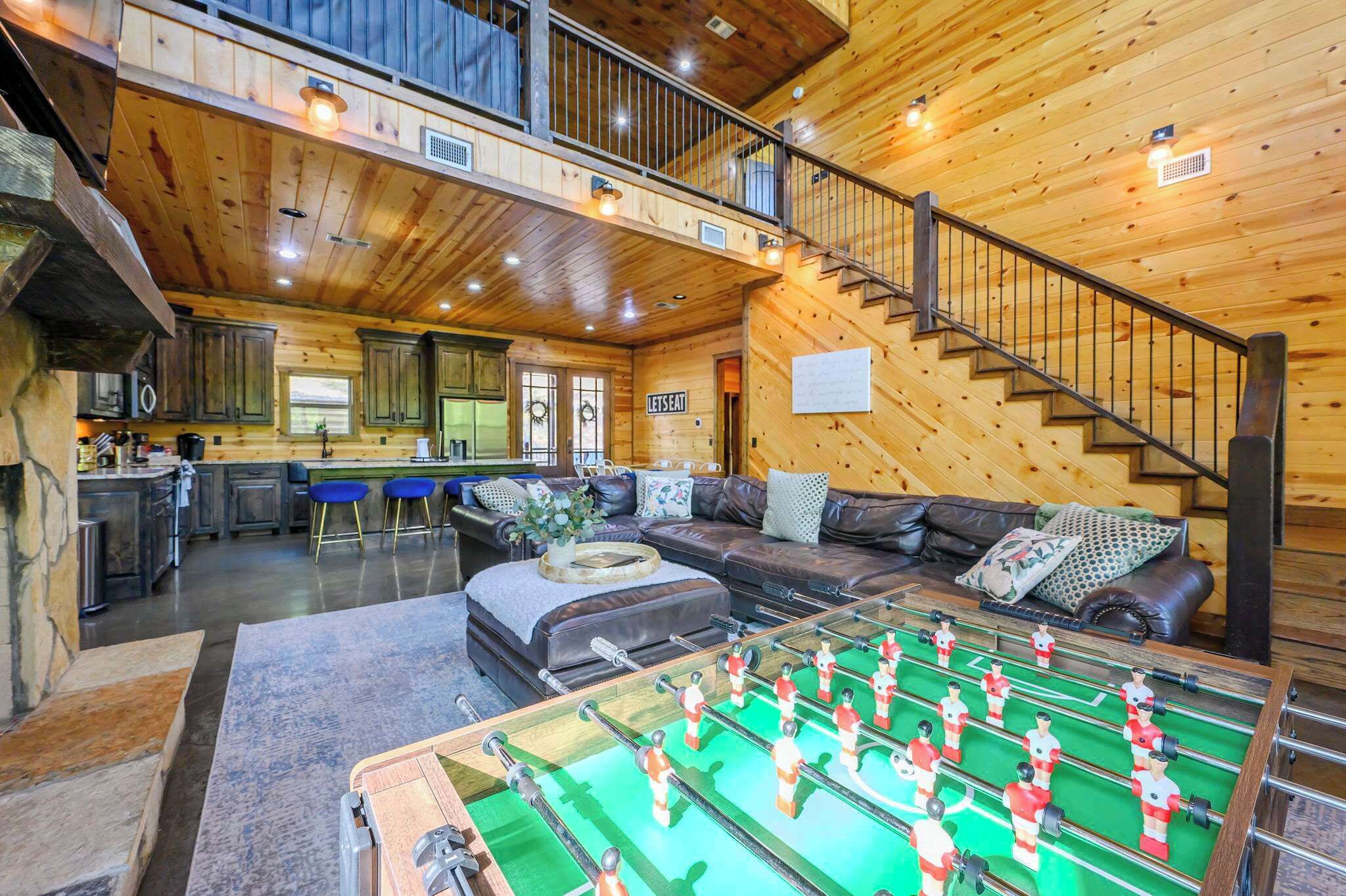 Cabin, Multiple Beds, Hot Tub, Garden View (Moonlight Thru the Pines) | Game room