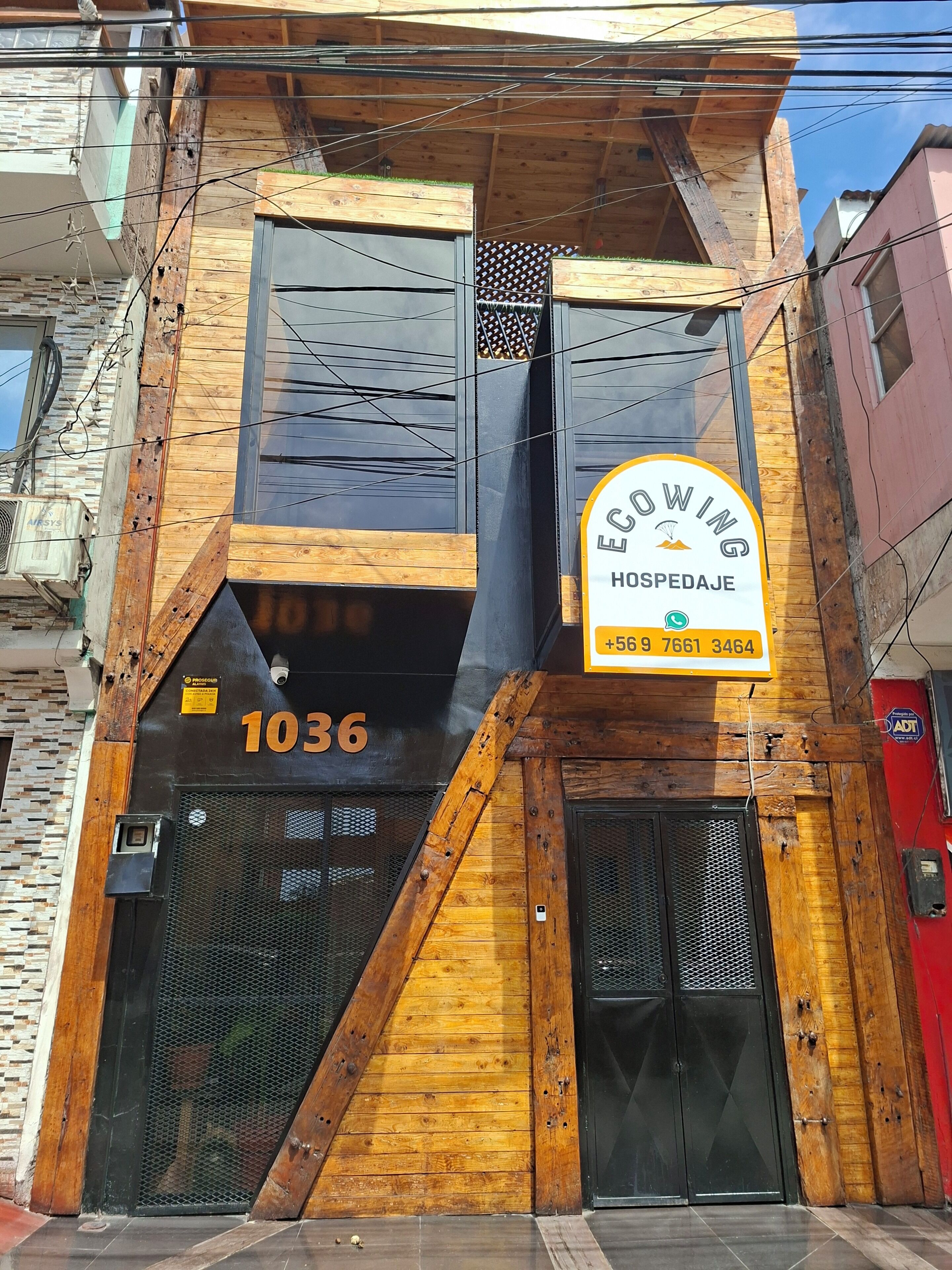 Fassade der Unterkunft