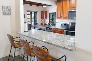 Fridge, microwave, oven, stovetop - Dolphin's Edge | Pool, Hot Tub & Canal Views (Palm Coast)