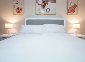 2 bedrooms, iron/ironing board, travel crib, free WiFi