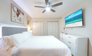 2 bedrooms, iron/ironing board, travel crib, free WiFi